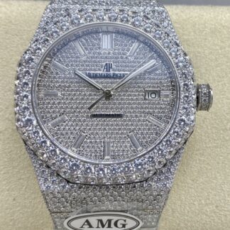 Amg Factory Audemars Piguet Royal Oak 15400St 011 Diamond Bezel — Replica