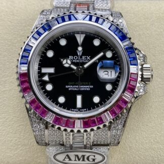 Amg Factory Rolex Gmt Master 116759 Saru 78209 Diamond Case — Replica