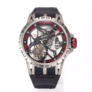New Factory Roger Dubuis Excalibur Rddbex0479 Tourbillon Hollow Dial — Replica