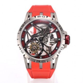 New Roger Dubuis Excalibur Rddbex0479 Tourbillon With Transparent Case Back — Replica