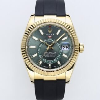 Zf Factory Rolex Sky Dweller 336238 0004 Rubber Strap — Replica