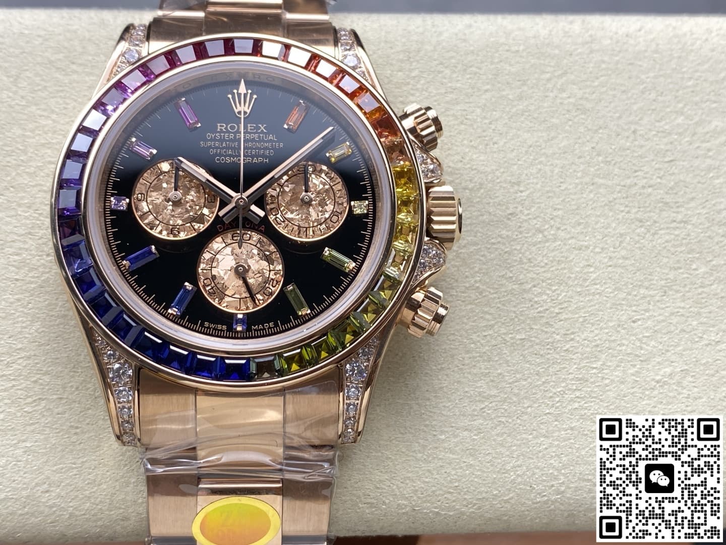 Zf Factory Rolex Cosmograph Daytona 116595 Rbow Diamond Dial — Replica - photo 2