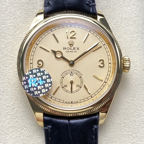 R Factory Rolex Perpetual 1908 Model M52508 0004 Leather Strap — Replica - photo 1