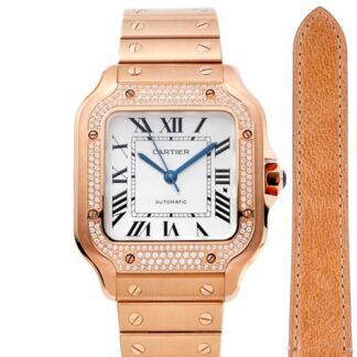Bv Factory Cartier Santos Wjsa0009 Square Dial — Replica