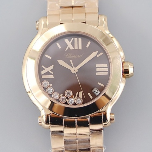 Yf Factory Chopard Happy Diamonds 277472 5003 Brown Dial — Replica - photo 1