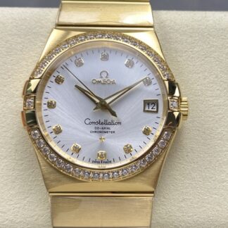 Om Factory Omega Constellation 123 55 38 21 52 002 Gold Case — Replica