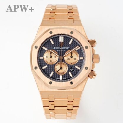 APW厂爱彼26331OR.OO.1220OR.01,复刻爱彼皇家橡树26331OR.OO.1220OR.01玫瑰金色表圈男表价格_多少钱_报价-实名表业高仿手表商城