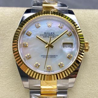 AR厂劳力士m126333-0017,复刻劳力士日志型m126333-0017珍珠母贝表盘男表价格_多少钱_报价-实名表业高仿手表商城