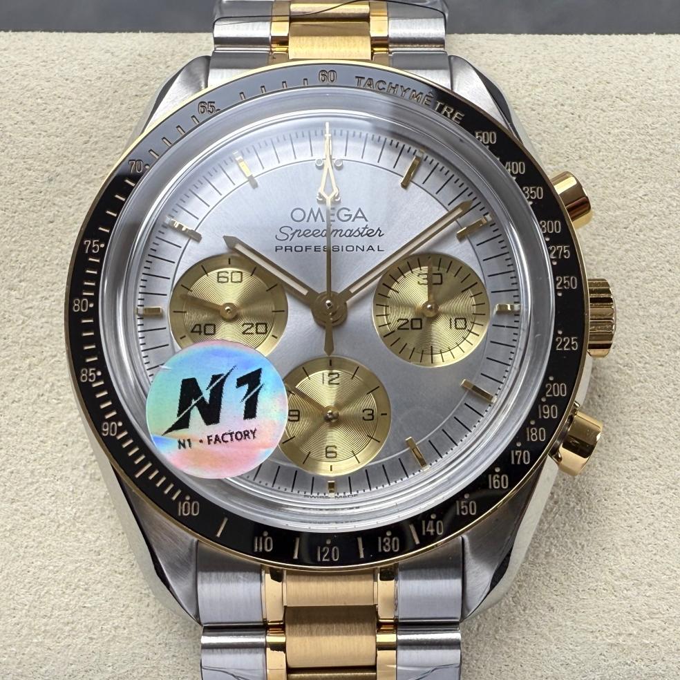 N1厂欧米茄310.20.42.50.02.001,复刻欧米茄超霸310.20.42.50.02.001间金表带男表价格_多少钱_报价-实名表业高仿手表商城