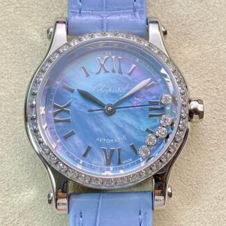 YF厂萧邦278573-3010,复刻萧邦HAPPY SPORT 278573-3010珍珠母贝表盘女表价格_多少钱_报价-实名表业高仿手表商城