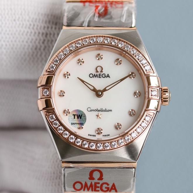 TW厂欧米茄131.25.28.60.55.001,复刻欧米茄星座131.25.28.60.55.001镶钻表圈女表价格_多少钱_报价-实名表业高仿手表商城