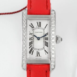 AF厂卡地亚坦克,复刻卡地亚坦克红色表带女表价格_多少钱_报价-实名表业高仿手表商城