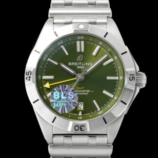 Bls Factory Breitling Chronomat A32398A11L1A1 Dual Time Zone Dial — Replica