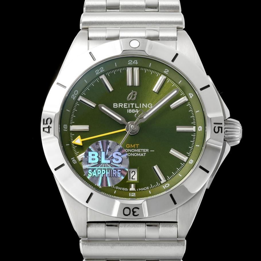 Bls Factory Breitling Chronomat A32398A11L1A1 Dual Time Zone Dial — Replica - photo 1