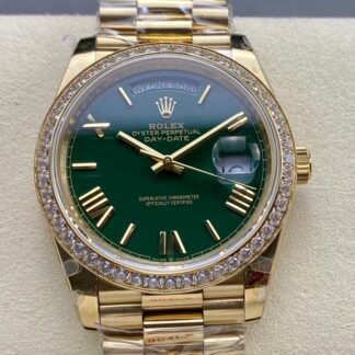 QF厂劳力士m228348rbr-0040,复刻劳力士星期日历型m228348rbr-0040日期显示表盘男表价格_多少钱_报价-实名表业高仿手表商城