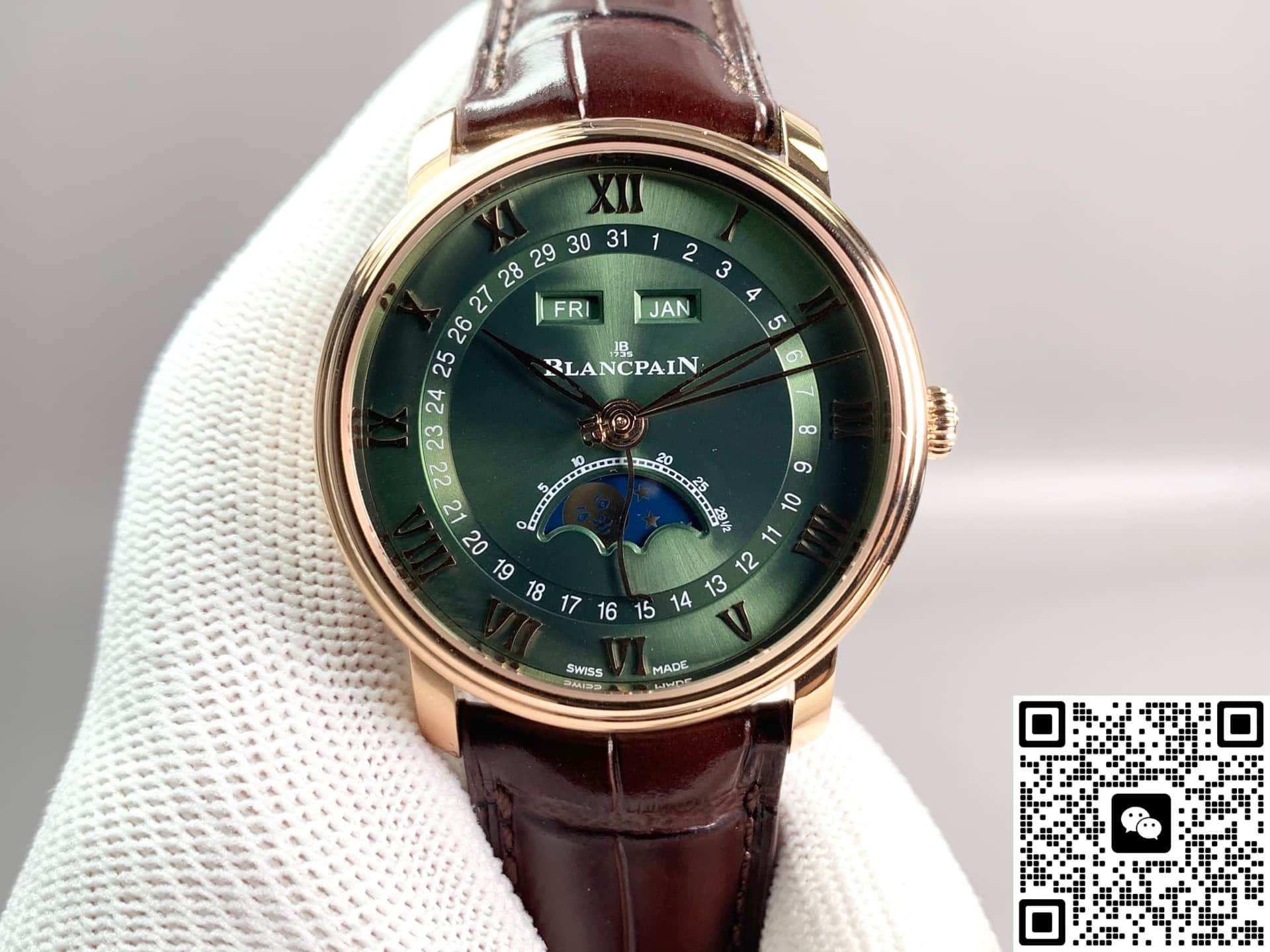 Gr Factory Blancpain Villeret 6654A 3653 55B Moon Phase Dial — Replica - photo 2