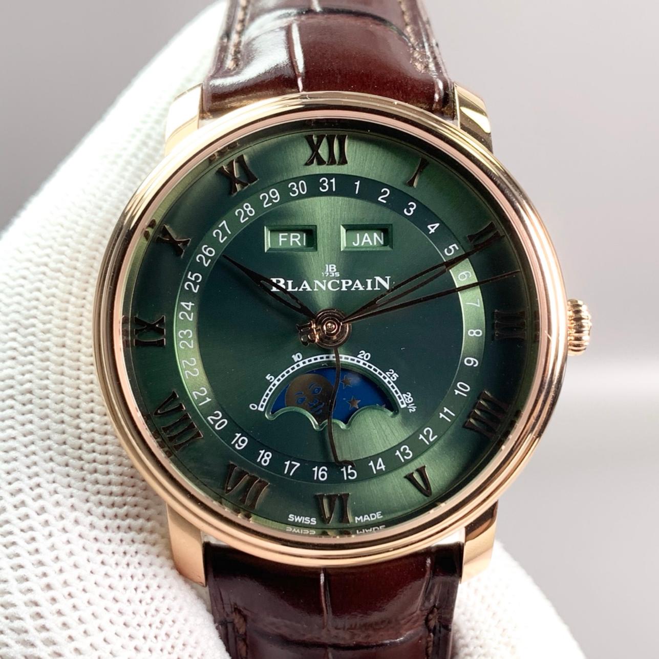 Gr Factory Blancpain Villeret 6654A 3653 55B Moon Phase Dial — Replica - photo 1