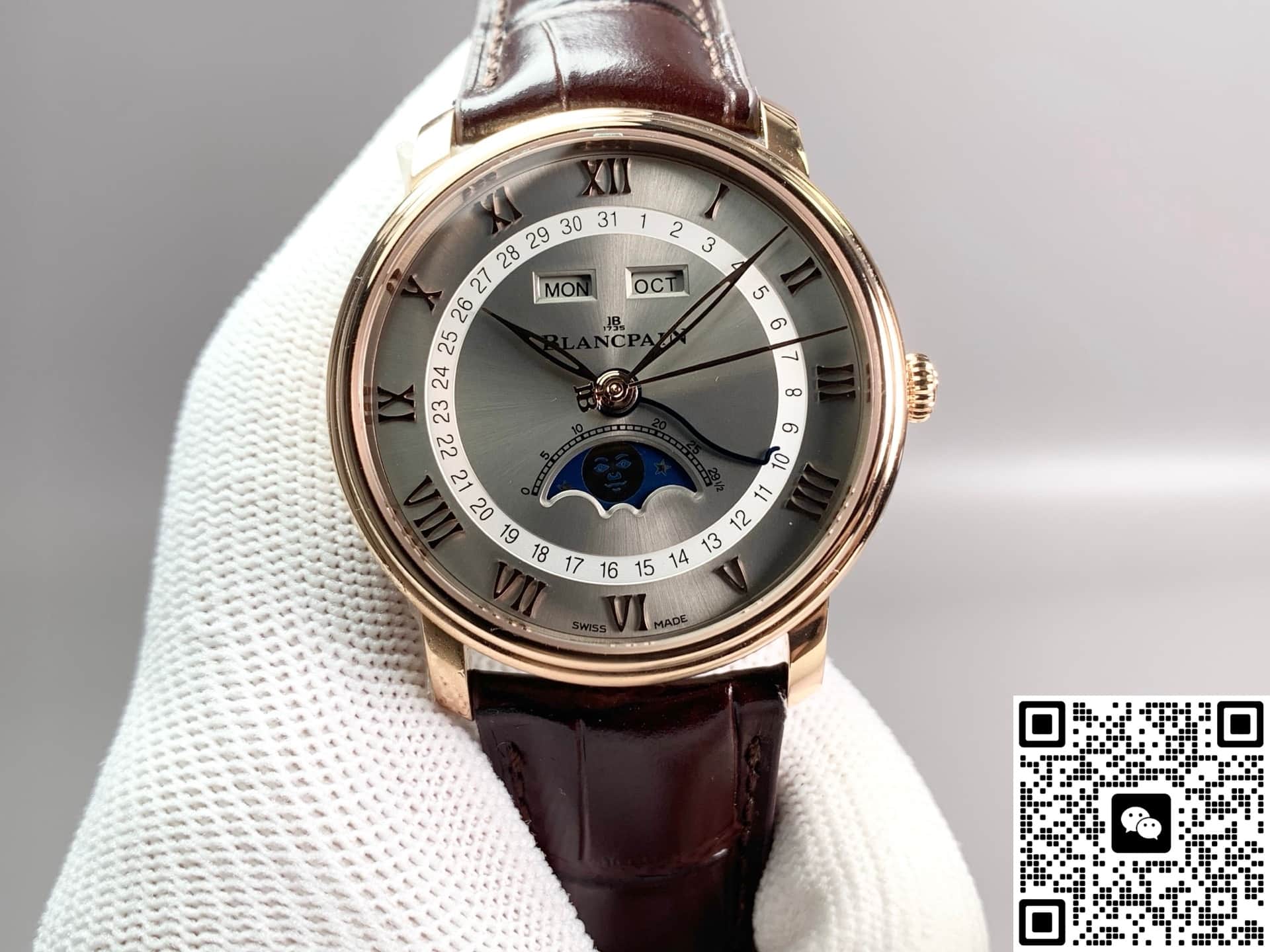 Gr Factory Blancpain Villeret 6654 3613 55B With Date Display Dial — Replica - photo 2