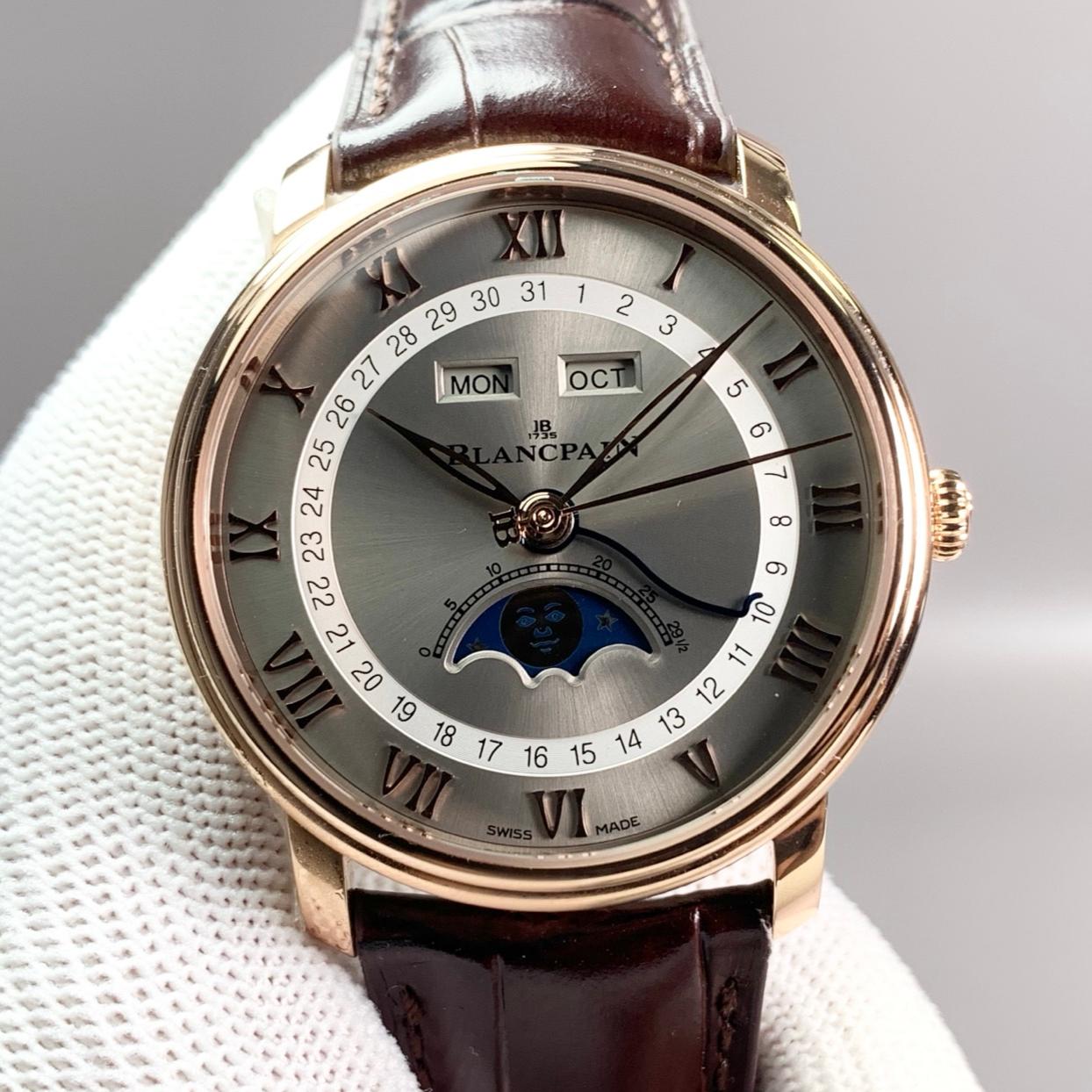 Gr Factory Blancpain Villeret 6654 3613 55B With Date Display Dial — Replica - photo 1