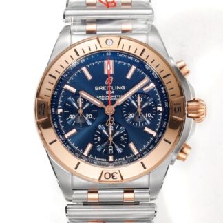 BLS厂百年灵UB0134101C1U1,复刻百年灵机械计时UB0134101C1U1间金表带男表价格_多少钱_报价-实名表业高仿手表商城