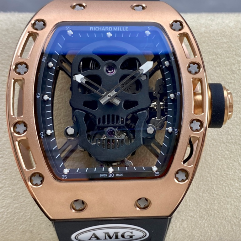 AMG厂理查德米勒RM052,复刻理查德米勒陀飞轮RM052骷髅表盘男表价格_多少钱_报价-实名表业高仿手表商城