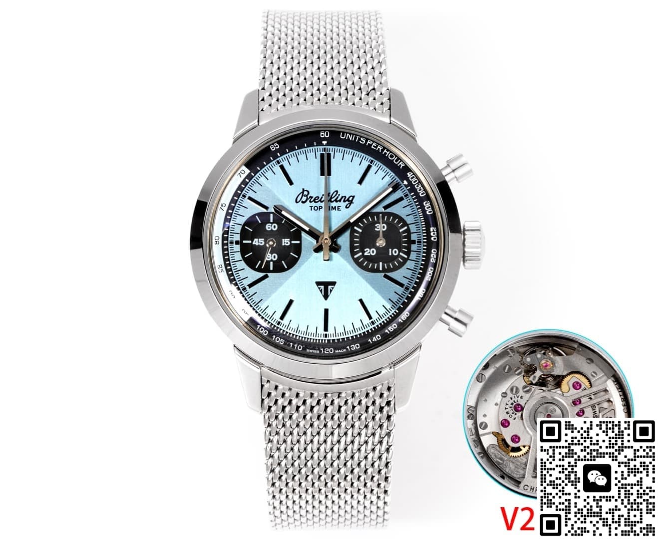 Bls Factory V2 Version Breitling Top Time Ab01764A1C1X1 Blue Dial — Replica - photo 2