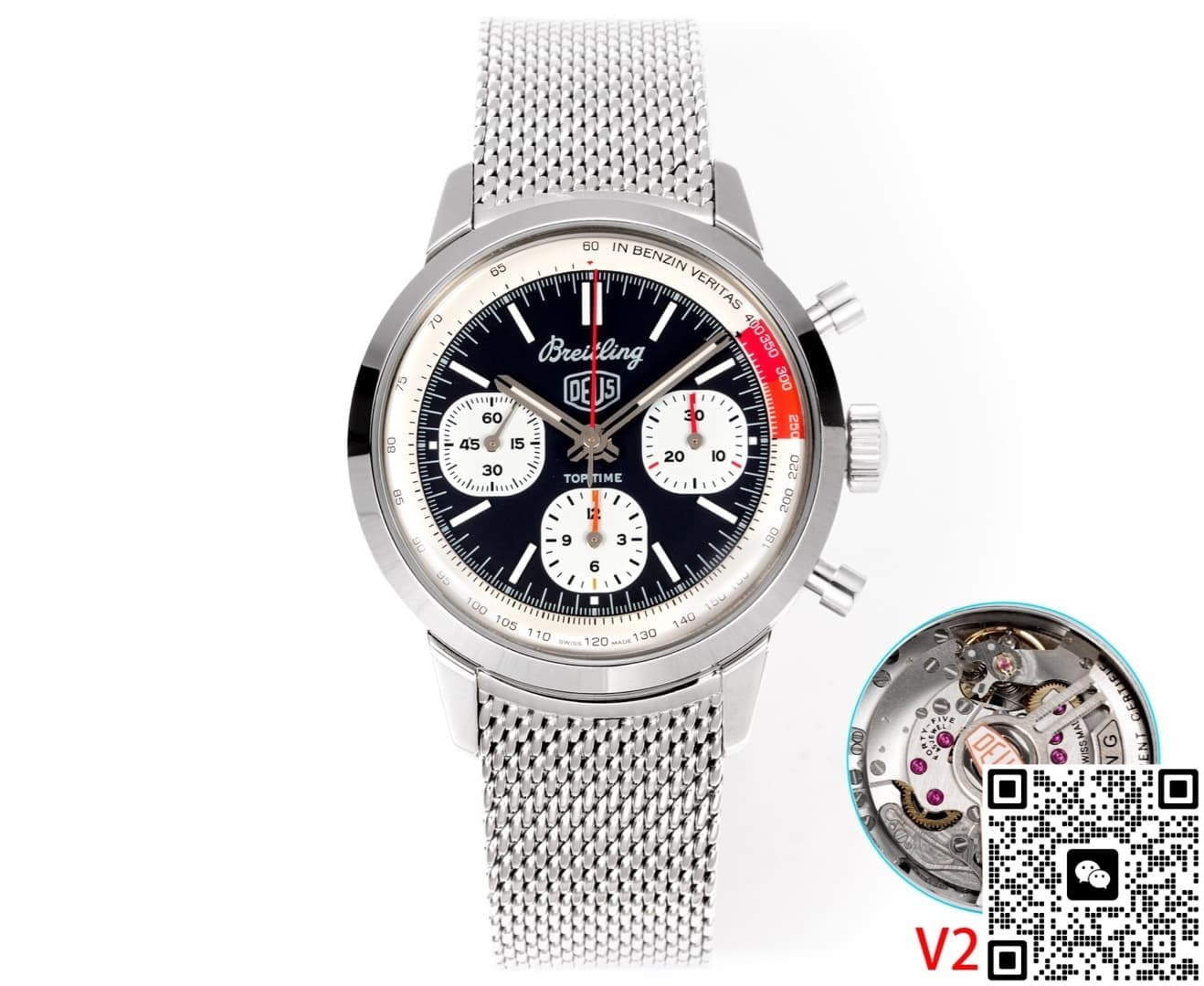 Bls Factory V2 Version Breitling Top Time Ab01765A1B1X1 Black Panda Dial — Replica - photo 2
