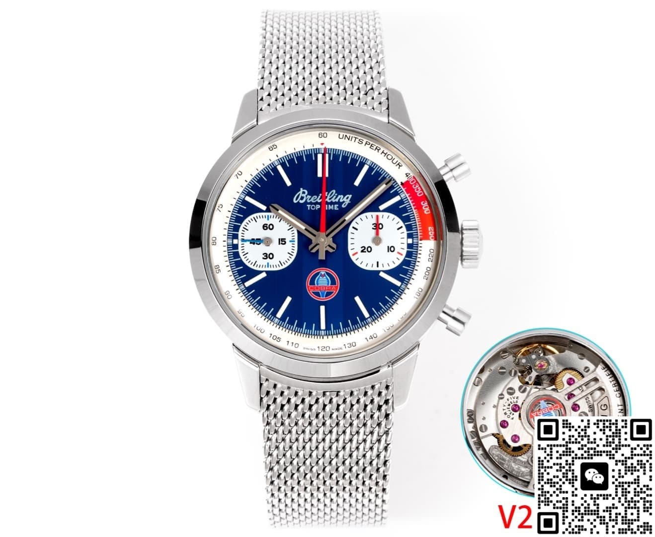 Bls Factory V2 Version Breitling Top Time Ab01763A1C1X1 Blue Dial — Replica - photo 2