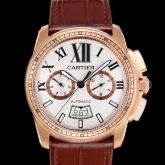 Gaw Factory Cartier Calibre De W7100044 Alligator Leather Strap — Replica