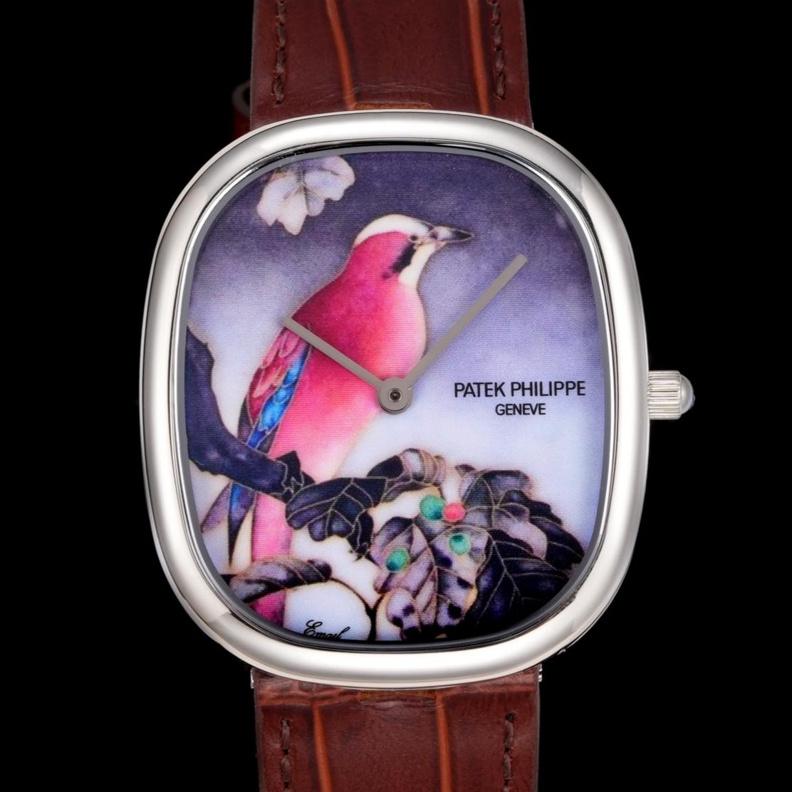 Tw Factory Patek Philippe Golden Ellipse 5738 50G 011 Alligator Leather Strap — Replica - photo 1