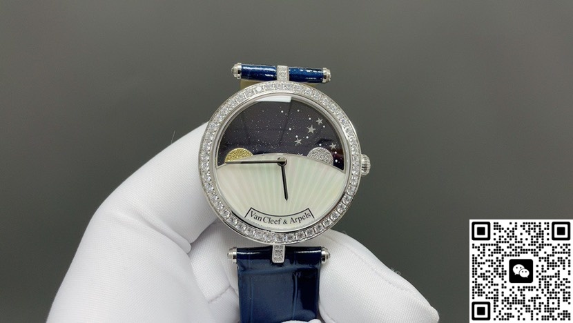 5G Factory Van Cleef Arpels Poetic Complications Vcarpbkg00 Moon Phase Dial — Replica - photo 2