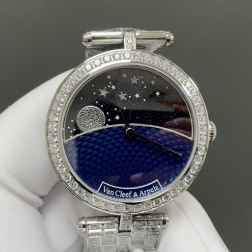 5G Factory Van Cleef Arpels Poetic Complications Vcarpbna00 Aventurine Glass Dial — Replica - photo 1