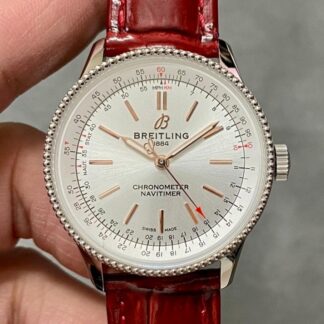 BLS厂百年灵A17395F41G1P1,复刻百年灵航空计时A17395F41G1P1鳄鱼皮表带女表价格_多少钱_报价-实名表业高仿手表商城