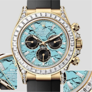 PPM厂劳力士126538TBR,复刻劳力士迪通拿126538TBR梅西同款绿松石表盘男表价格_多少钱_报价-实名表业高仿手表商城