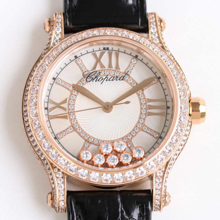 GR厂萧邦274891-5009,复刻萧邦HAPPY SPORT系列274891-5009镶钻表壳女表价格_多少钱_报价-实名表业高仿手表商城