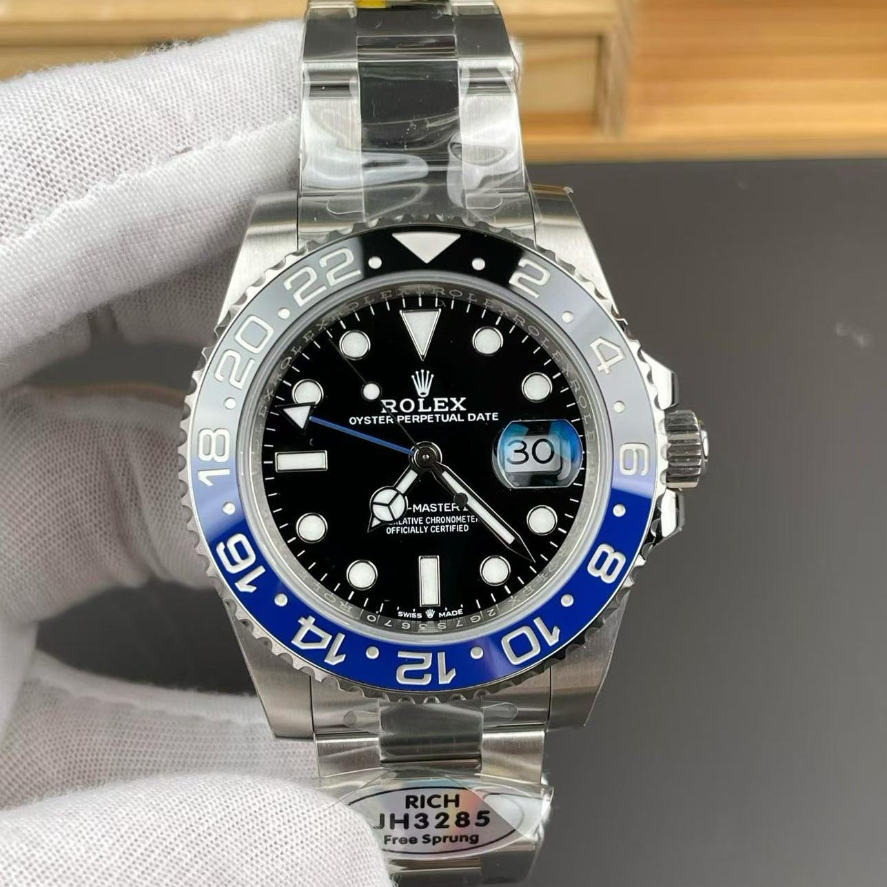 RICH厂V2版劳力士m126710blnr-0003,复刻劳力士格林尼治型II系列m126710blnr-0003蝙蝠侠男表价格_多少钱_报价-实名表业高仿手表商城