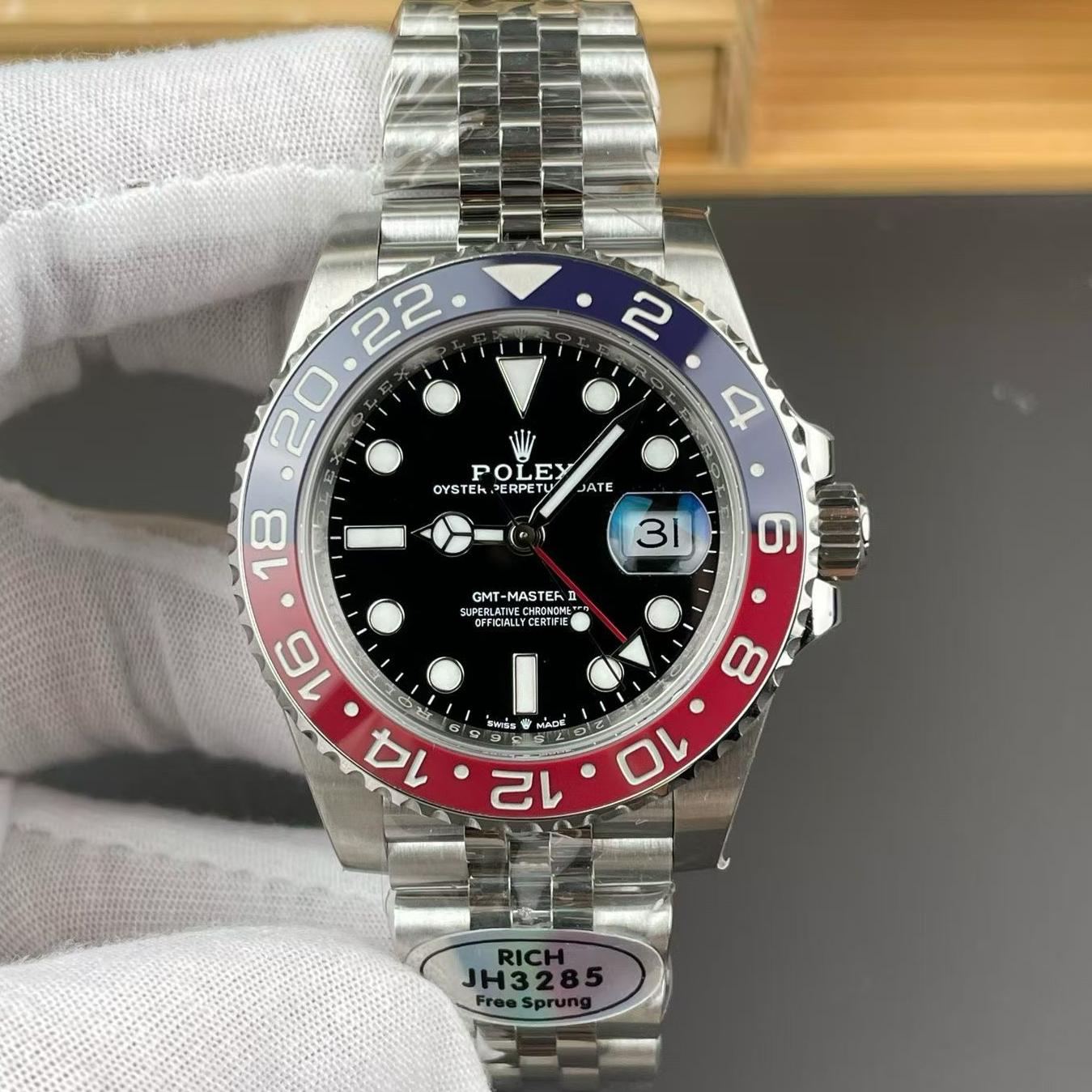 RICH厂V2版劳力士m126710blro-0001,复刻劳力士格林尼治型II系列m126710blro-0001可乐圈男表价格_多少钱_报价-实名表业高仿手表商城